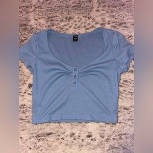 EZwear Press Button Half Placket Tee